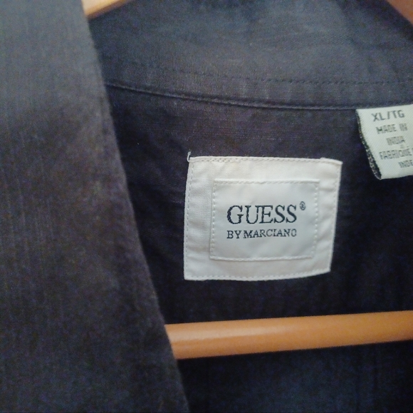 Mens GUESS size XLarge long sleeve button up - Picture 6 of 9